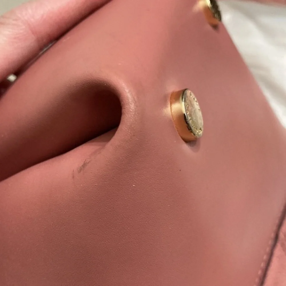 Michael kors pink pebbled leather Nicole bag